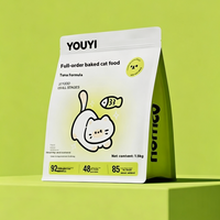YOUYI Sachet Doypack en aluminium refermable à fermeture éclair pour aliments pour chats, Logo personnalisé, OEM Direct, 1,5 kg 3 kg