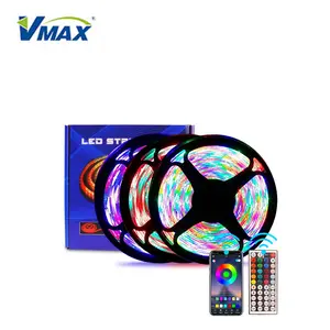 Vmax 스마트 와이파이/BT 유연한 방수 5 10 미터 10 M 2835 rgb led 스트립 조명 휴일 조명