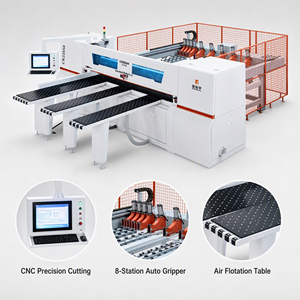 Scie à panneaux horizontale CNC, machine de travail du bois électronique, 7,5 kW, 380 V - Product Image 1