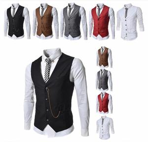 <span class=keywords><strong>Gilet</strong></span> de <span class=keywords><strong>Costume</strong></span> <span class=keywords><strong>Homme</strong></span> Slim en Laine Réversible <span class=keywords><strong>Double</strong></span> <span class=keywords><strong>Boutonnage</strong></span> Coupe-Vent Design Personnalisé Haute Qualité Pièce Tendance Utilitaire - Product Image 4