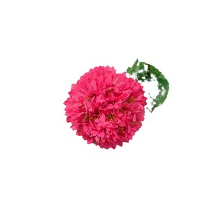 Fleurs artificielles en soie à tête unique, effet pompon, toucher naturel, pour décoration de mariage et de maison - Product Image 5