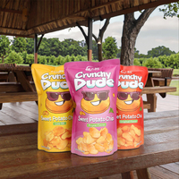Nouvelles chips de patate douce au goût de prune, saines, à faible teneur en huile, pour les fêtes
