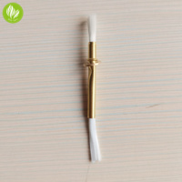 Mèche en fibre de verre avec tube métallique doré, écologique, 70 mm, supports de mèche flottants pour lampe à huile