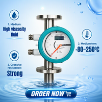 Metal Tube Rotameter Variable Area Flow Meter Local Pointer LCD Display 4~20mA RS485 Explosion Proof for Liquid Oil Water
