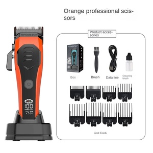 Offre spéciale tondeuse à cheveux sans fil à grande vitesse tondeuse Machines de découpe de cheveux rechargeables réglables avec base de charge pour <span class=keywords><strong>barbier</strong></span> - Product Image 5
