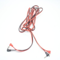 Kabel Audio 2pin KOSTA IATF16949 untuk Kabel Tembaga Hitam Merah Tanpa Isolasi PVC 2m dengan Steker Banana 4mm 90 derajat (Penggunaan Pertanian)