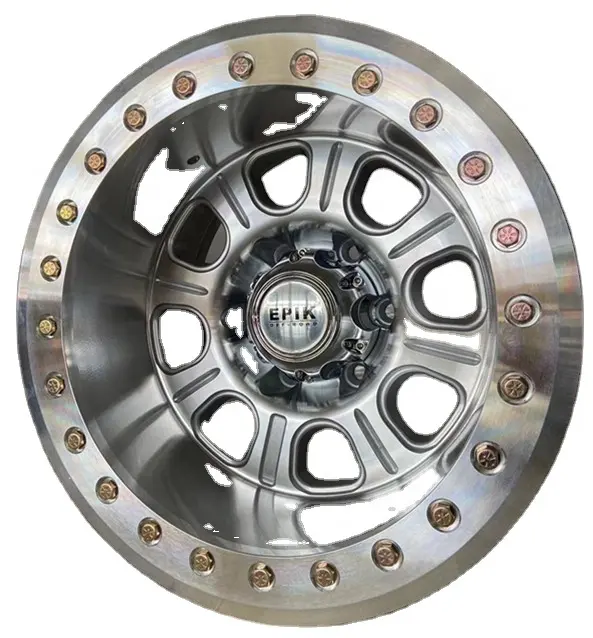 FLYWAY Velg Velg BEADLOCK FR102A, Velg Velg Alloy 16X10 6H139.7 ET-45 CB110.2 untuk Mobil Offroad