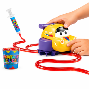 Voiture créative DIY pour piste de <span class=keywords><strong>slime</strong></span>, véhicule électrique rechargeable à suivi automatique de ligne, jouet éducatif STEM <span class=keywords><strong>en</strong></span> boue cristalline, cadeau pour enfants - Product Image 1