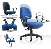 Chaise de bureau exécutive moderne en tissu, pivotante à 180 degrés, hauteur réglable, classe 3, pour bureau à domicile - Offre Spéciale