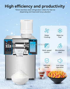 Commercial Stainless Steel Flake Ice Shaved Machine with Motor Automatic Bingsu Maker for <b>Snack</b> <b>Bars</b> & Ice Cream Shops - Product Image 3