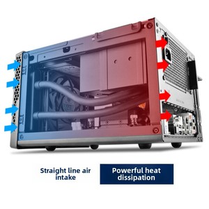 SilverStone SG13B Treasure 13 Case Full Tower Mini-ITX in Metallo con Alimentatore / Raffreddamento ad Aria - Product Image 1