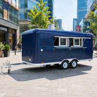 16ft Concession Foodtrailer Volledig Uitgerust Mobiel Restaurant IJsjes Burger Koffie Friet Catering Bedrijf Foodtruck