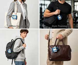 Mini sac fourre-tout porte-clés avec motif personnalisé, breloque de sac portable et tendance pour promotion de vacances, cadeau promotionnel - Product Image 6