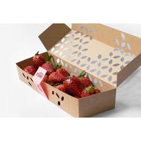 Vente en gros Boîtes en carton ondulé pour fruits et légumes Boîtes d'emballage personnalisées pour agrumes