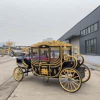 Charrette Électrique Sans Chevaux pour Mariages et Événements – Capacité 6 Personnes, 4 Roues, Multifonctionnelle, Couleur Personnalisable