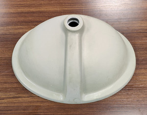 Vasque <span class=keywords><strong>de</strong></span> <span class=keywords><strong>salle</strong></span> <span class=keywords><strong>de</strong></span> <span class=keywords><strong>bain</strong></span> en céramique ovale à poser <span class=keywords><strong>sous</strong></span> le <span class=keywords><strong>comptoir</strong></span> - Product Image 3