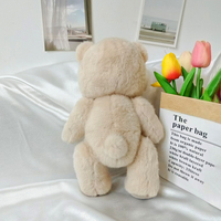 Le mignon ours se transforme en une poupée de lapin FuFu douce pour accompagner le cadeau de décoration d'ambiance d'anniversaire festif