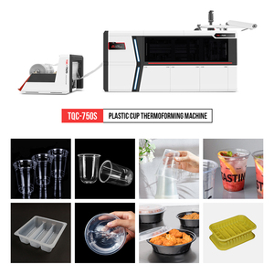 Tốc độ cao hoàn toàn tự động động cơ servo ổ đĩa dùng một lần tấm và Kem sữa chua cà phê nước Ly nhựa Máy làm - Product Image 6