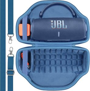 Étui de transport protecteur en EVA AYM pour enceinte Bluetooth Charge6, fermeture éclair noire, design simple et moderne - Product Image 2