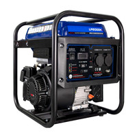 Moteur à essence 5kw, démarrage électrique, cadre ouvert, onduleur AVR, générateur à essence