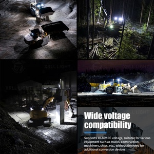 ไฟทำงาน LED ทรงสี่เหลี่ยม ทนทาน 4x4 55W 4.5 นิ้ว สว่างมาก กันน้ำ IP69K IP68 สำหรับรถขุดเหมือง รถบรรทุกหนัก รถแทรกเตอร์ - Product Image 5