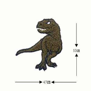 Patch brodé personnalisé de dinosaure de dessin animé et petit canard jaune, thermocollant, autocollant en tissu brodé pour vêtements et sacs à dos - Product Image 2