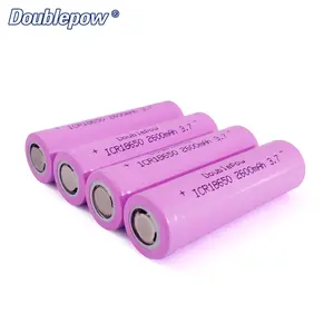 Wholesale 3.7V 2600mAh Flat Top Pink OEM Li-ion 18650 Battery Rechargeable Consumer Electronics Solar Energy Storage Power Tools