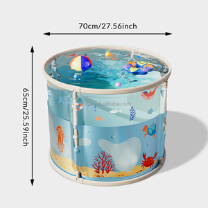 Nouvelle <span class=keywords><strong>Baignoire</strong></span> Bébé Transparente de <span class=keywords><strong>Haute</strong></span> Qualité, <span class=keywords><strong>Baignoire</strong></span> <span class=keywords><strong>Pliable</strong></span> Autonome et Portable pour Bébé (ou Piscine Bébé) - Product Image 2