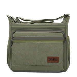 Offre Spéciale – Sacs Bandoulière Homme Multifonctionnels en Toile Noire Tendance pour Affaires - Product Image 4