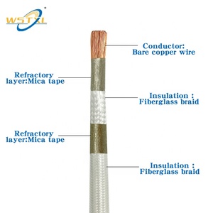 500 degree Celsius Mica Fire Resistant and High Temperature Resistant Fiberglass Braided Mica Wire Electric Heater MGT <strong>Cable</strong> - Product Image 2