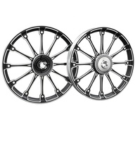 Vente en gros Durable WM1.6X17 Tambour de moto Frein arrière Moyeu de roue et jantes en alliage d'aluminium