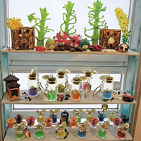 Mini porte-clés bouteille en verre coloré avec pendentif souvenir fait main coquillages pour cadeaux de plage créatifs