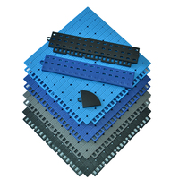 Dalles de terrasse antidérapantes modernes 20x20 pieds pour terrain de basket extérieur DIY, idéales pour le revêtement de sol des terrains de sport - Vente en gros