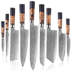 Vente flash : Ensemble de 9 couteaux japonais en damas, manche en résine époxy nid d'abeille, <span class=keywords><strong>Santoku</strong></span>, <span class=keywords><strong>couteau</strong></span> à pain, <span class=keywords><strong>couteau</strong></span> utilitaire, <span class=keywords><strong>couteau</strong></span> à fruits, Nakiri, <span class=keywords><strong>couteau</strong></span> de chef de cuisine - Product Image 1