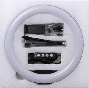 Anneau lumineux LED pour photographie de 10 pouces, 26 cm, lampe annulaire pour téléphone portable à intensité variable avec trépied pour maquillage, vidéo, <span class=keywords><strong>studio</strong></span> en direct - Product Image 4