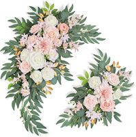 Décorations d'arche de bienvenue pour fiançailles et mariages, fleurs artificielles en tissu de soie mousse faites à la main pour l'exportation, utilisation extérieure