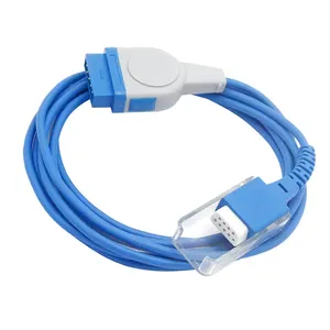 Wholesale Spo2 Adapter Cable Custom SpO2 Extension Adapter Cable 11pin to DB9 female Compatible With Monitor Spo2 Cable