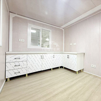 Contenedor de Acero Expandible de 20 pies con 3 Puertas, Diseño Moderno, Portátil, Prefabricado, para Sala de Estar, Dormitorio o Apartamento