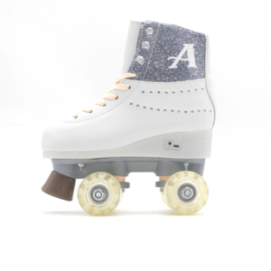 Patines de cuatro ruedas hechas en fábrica, alta calidad, de cuero, azul, plátano, malla, carcasa de PVC - Product Image 6
