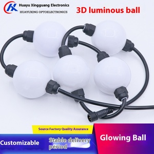 Bola luminosa 3D <span class=keywords><strong>de</strong></span> 360 grados con cuerdas <span class=keywords><strong>de</strong></span> luz LED Ambiente romántico Decorativo IP67 Clasificación excelente para el hogar o la oficina - Product Image 5