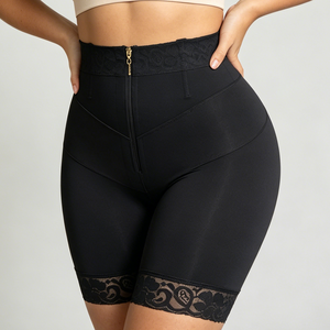 HOT SALE for High Waist Control Panties Front Zipper Tummy Control Butt Lifter Bbl <b>Short</b> Shapewear Spandex/Nylon Control - Product Image 3