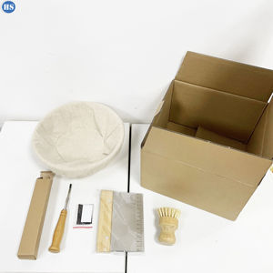 Haosen 10 Inch Round Baking Banneton Rattan Bread Proofing Baskets Set