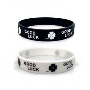 Nouveaux Bracelets en Silicone Pas Chers / Bracelets Personnalisés en Silicone, Bracelet Trèfle Porte-Bonheur, Bracelet Porte-Bonheur - Product Image 3
