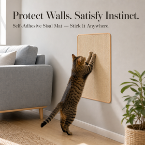 Tapis à gratter pour chat en sisal auto-adhésif, à fixer au mur, sans produits chimiques, taille personnalisée, vente en gros OEM - Product Image 2