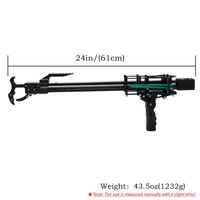Slingshot de chasse et de pêche professionnel en métal robuste personnalisé, catapulte WUSAN Shining Dragon Silver