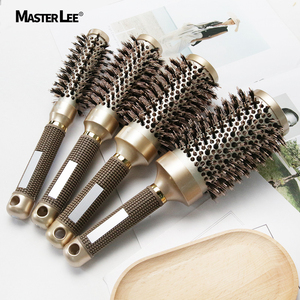 Masterlee-<span class=keywords><strong>cepillo</strong></span> desenredador para <span class=keywords><strong>peluquería</strong></span>, alisador <span class=keywords><strong>de</strong></span> pelo <span class=keywords><strong>de</strong></span> cerámica, 4 unidades, diferentes tamaños - Product Image 1