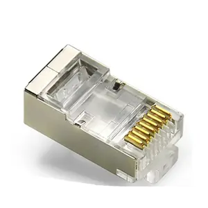 Red Modular 8P8C Plug UTP FTP Cat5 Cat5E RJ45 Conectores