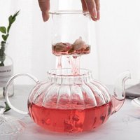 Westgreen-Théière en verre borosolicate de luxe bon marché personnalisée, mini-ensemble de tasses transparentes mignonnes, infuseur, couvercle, poignée pour restaurant