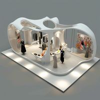 Stand d'exposition modulaire personnalisé MEGA Modern Fashion Pop Up Store pour événements et salons d'art