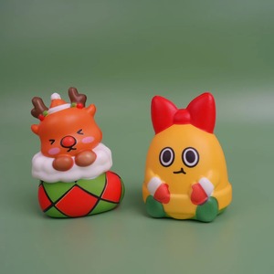 Jouet Squishy de Noël en PU à Remontée Lente, Ornements de Noël, Renne, Père Noël, Bonhomme de Neige, Anti-Stress, Fidget, Décompression, Cadeau Sensoriel, Vente en Gros - Product Image 4